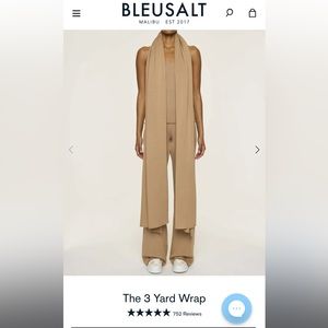 NWOT Bleusalt 3 yard wrap in camel